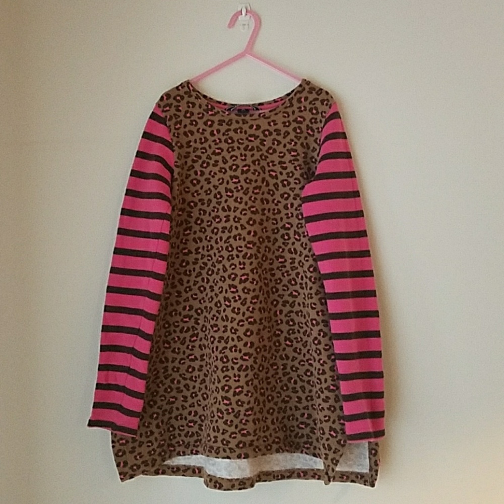 LikeNew! Lands End Girls Leopard Print Dress/Tunic
